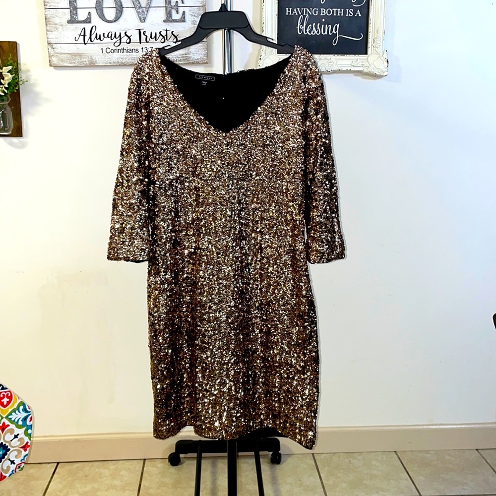 Women’s Gold Cocktail Dress